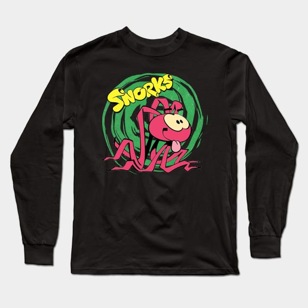 Snorkel Sensation Relive the Classic Snorks Films Colorful World and Delightful Characters on a Tee Long Sleeve T-Shirt by Frozen Jack monster